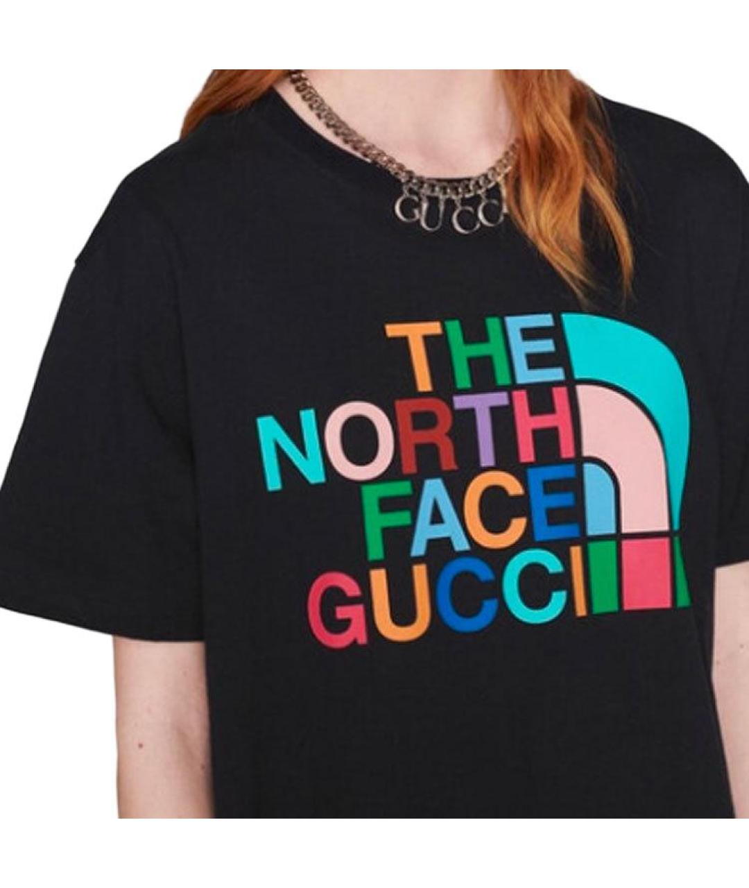 GUCCI Черная хлопковая футболка, фото 5