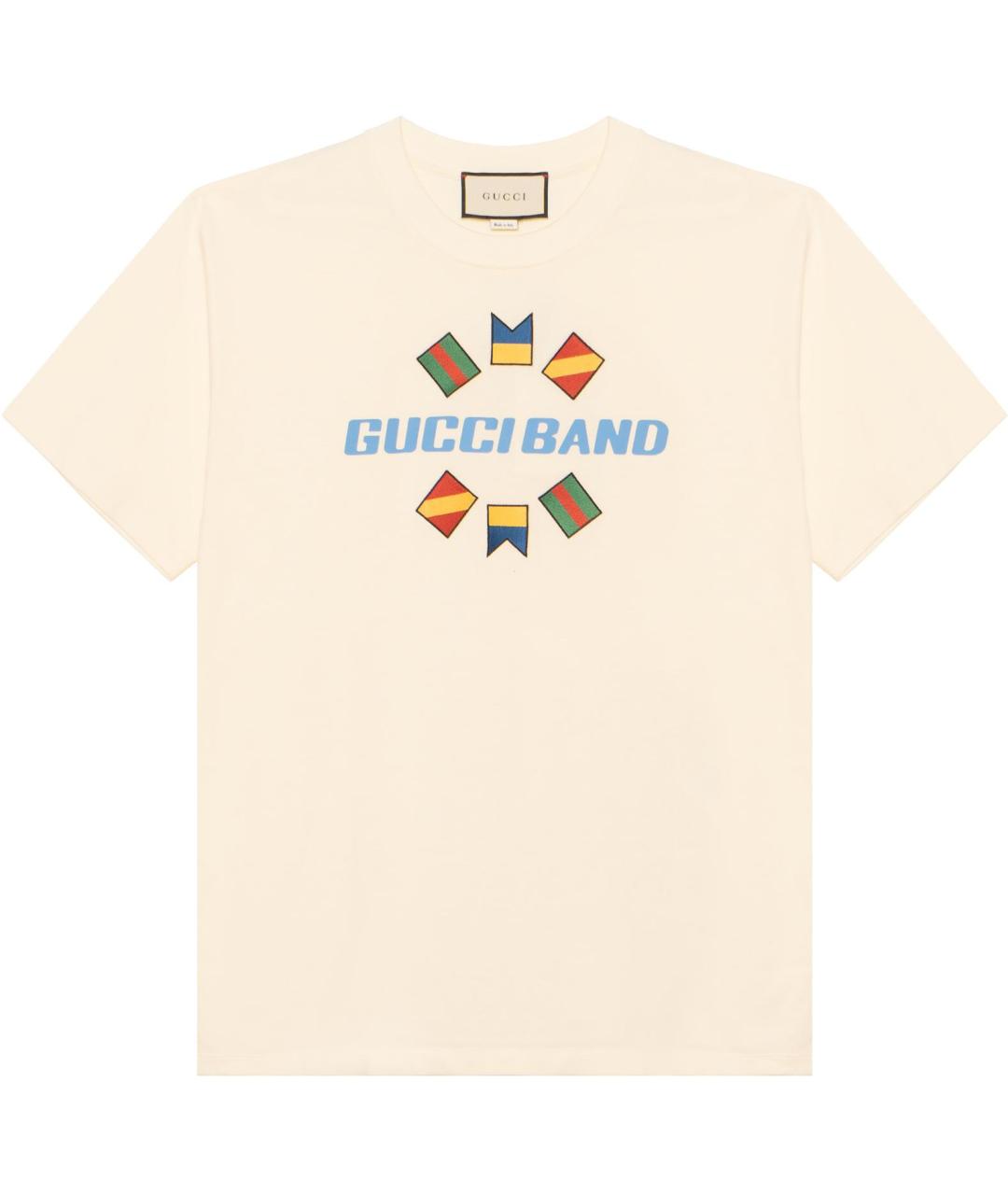 GUCCI Бежевая футболка, фото 5