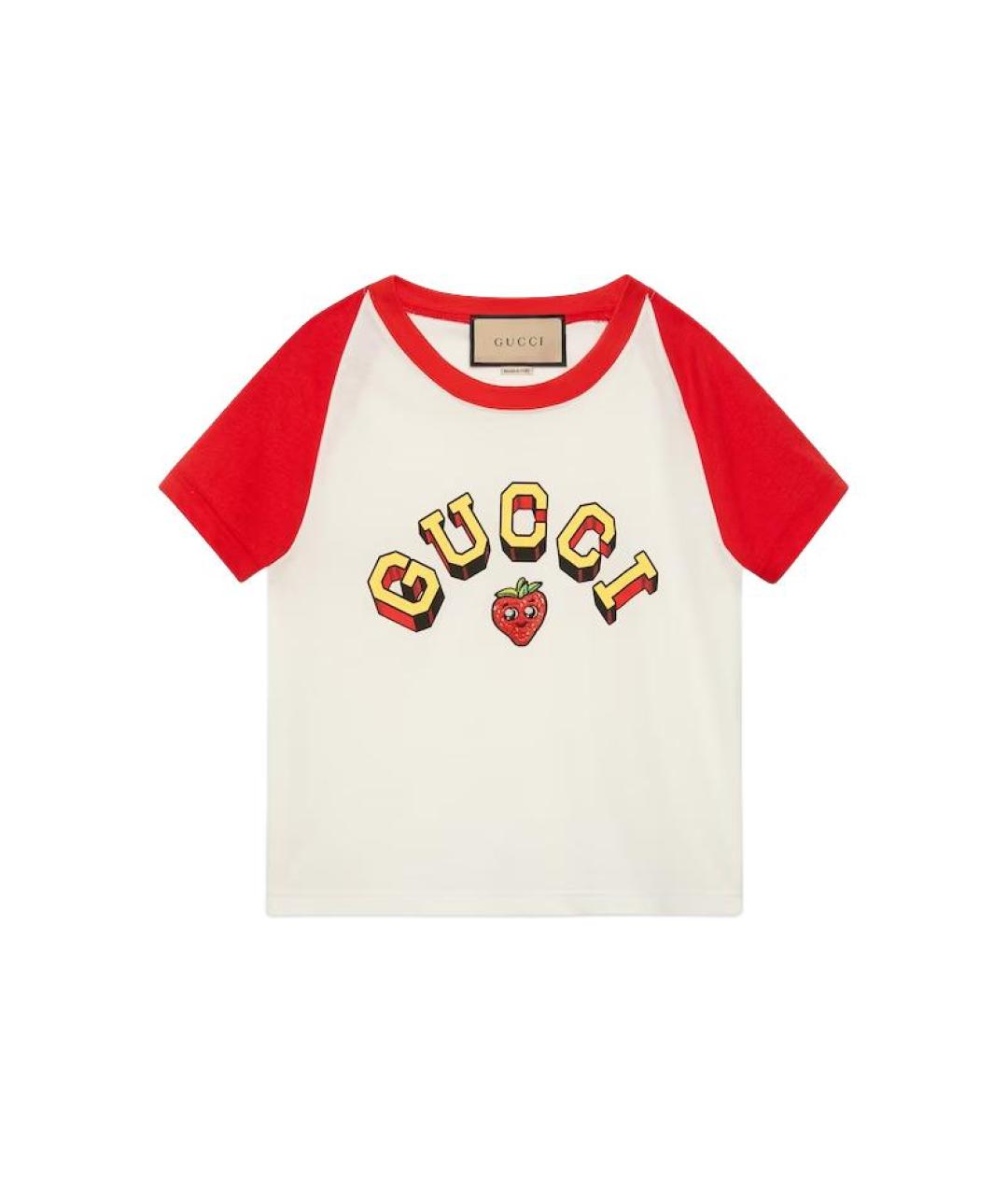 GUCCI Белая футболка, фото 1