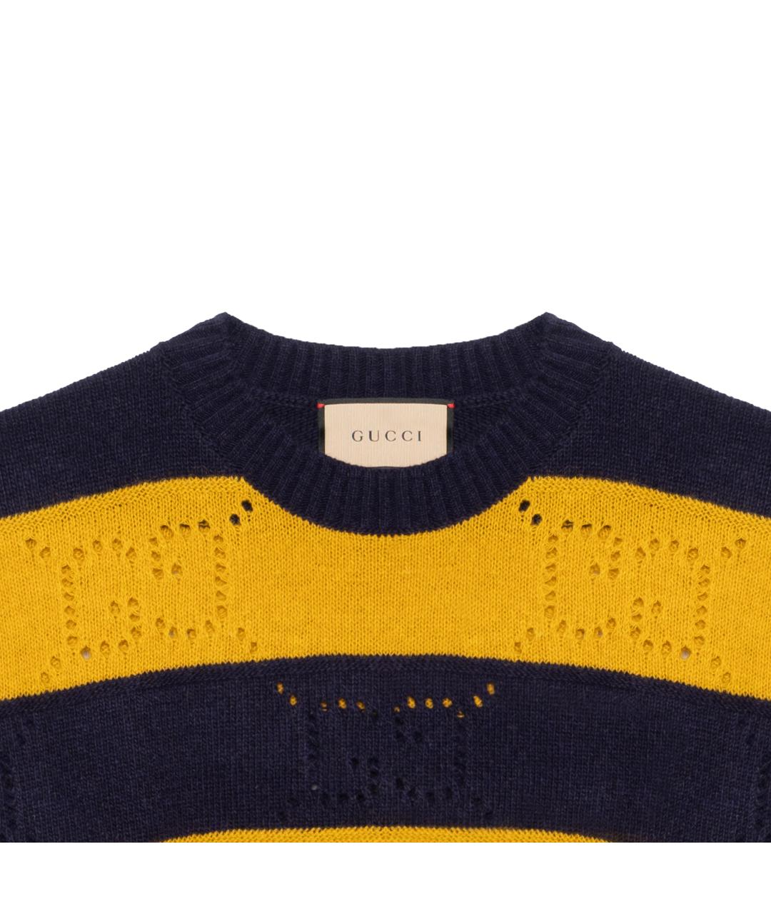 GUCCI Желтый джемпер / свитер, фото 3