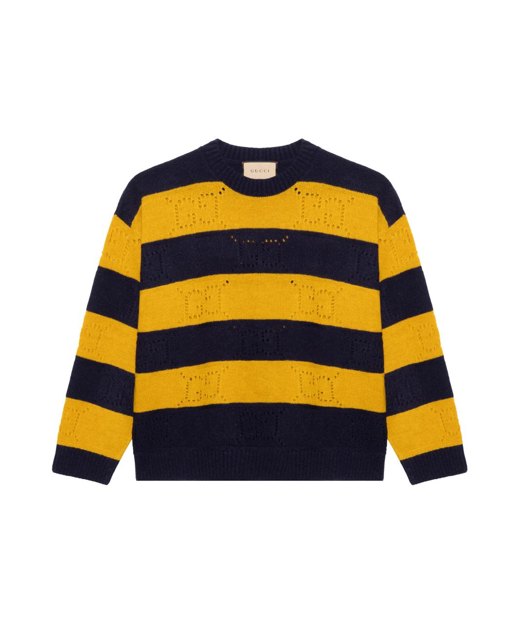 GUCCI Желтый джемпер / свитер, фото 1