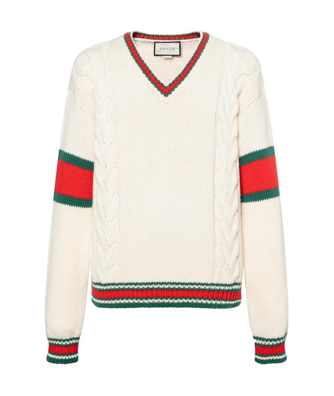 GUCCI Белый джемпер / свитер, фото 1