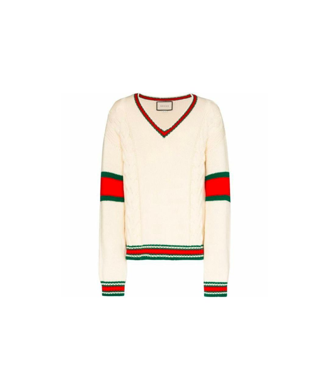 GUCCI Белый джемпер / свитер, фото 3