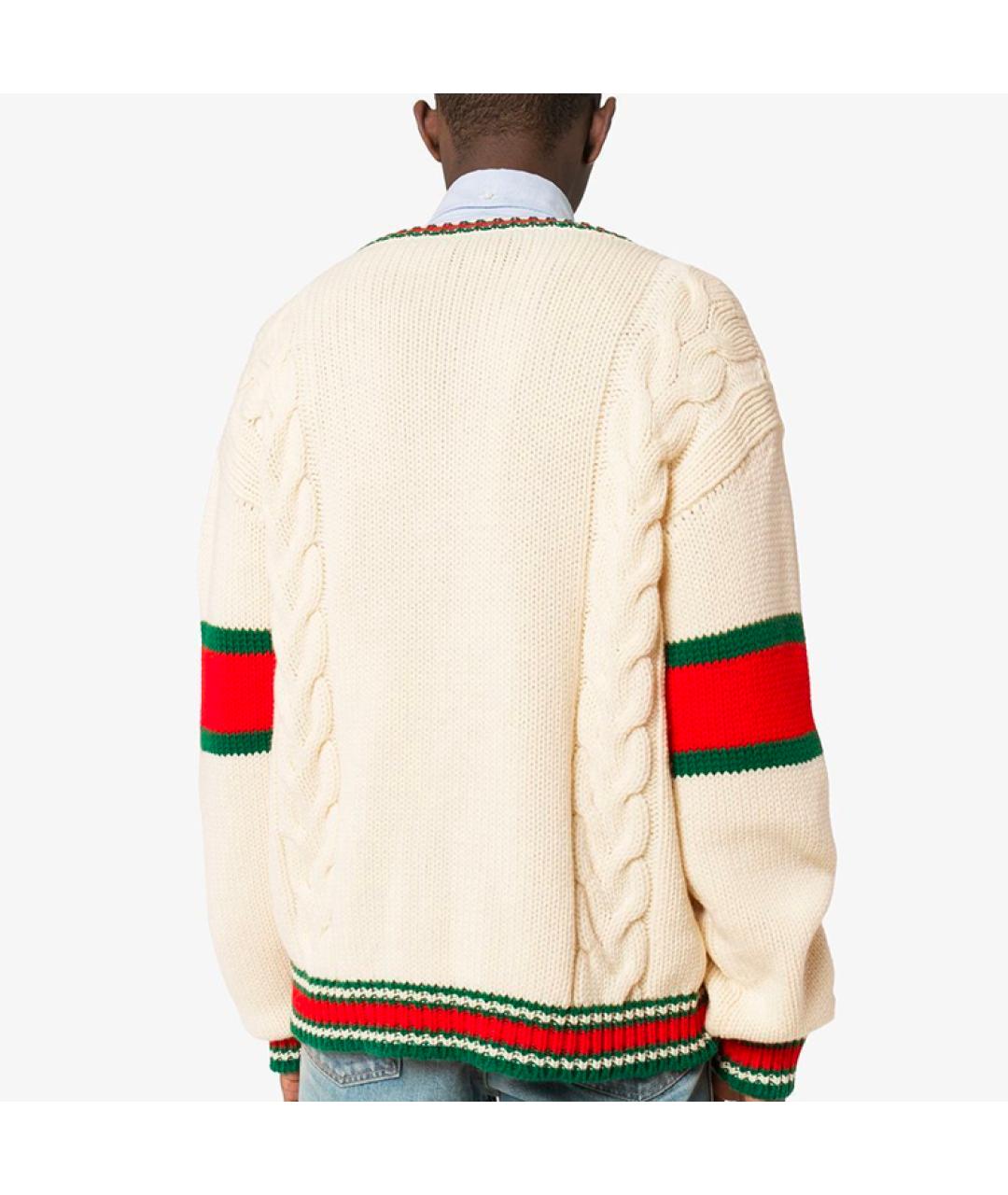 GUCCI Белый джемпер / свитер, фото 5