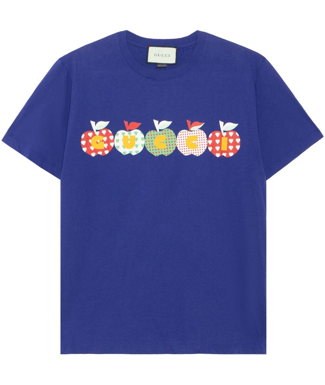 GUCCI Синяя футболка, фото 1