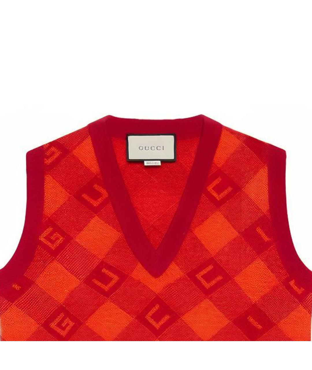 GUCCI Оранжевая жилетка, фото 4
