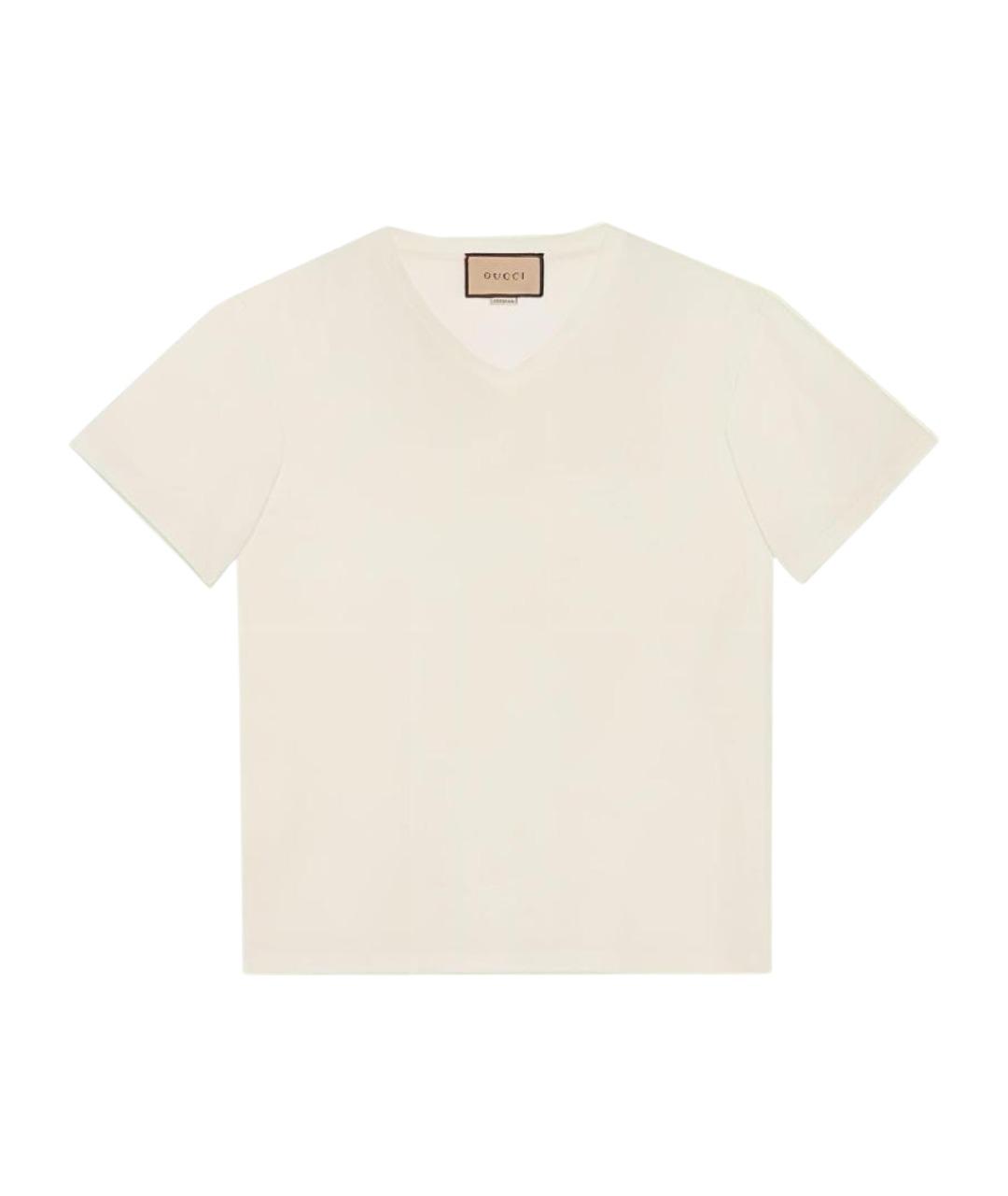 GUCCI Белая футболка, фото 5