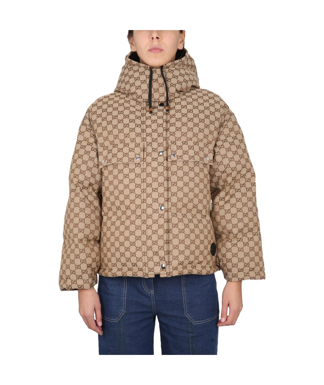 GUCCI Бежевый пуховик, фото 2