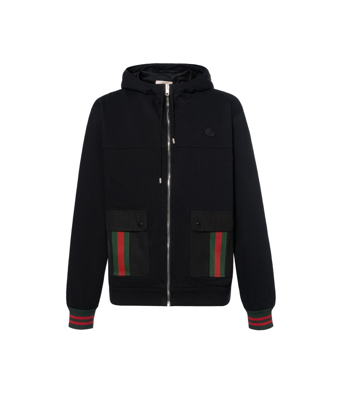 GUCCI Черная хлопковая куртка, фото 1