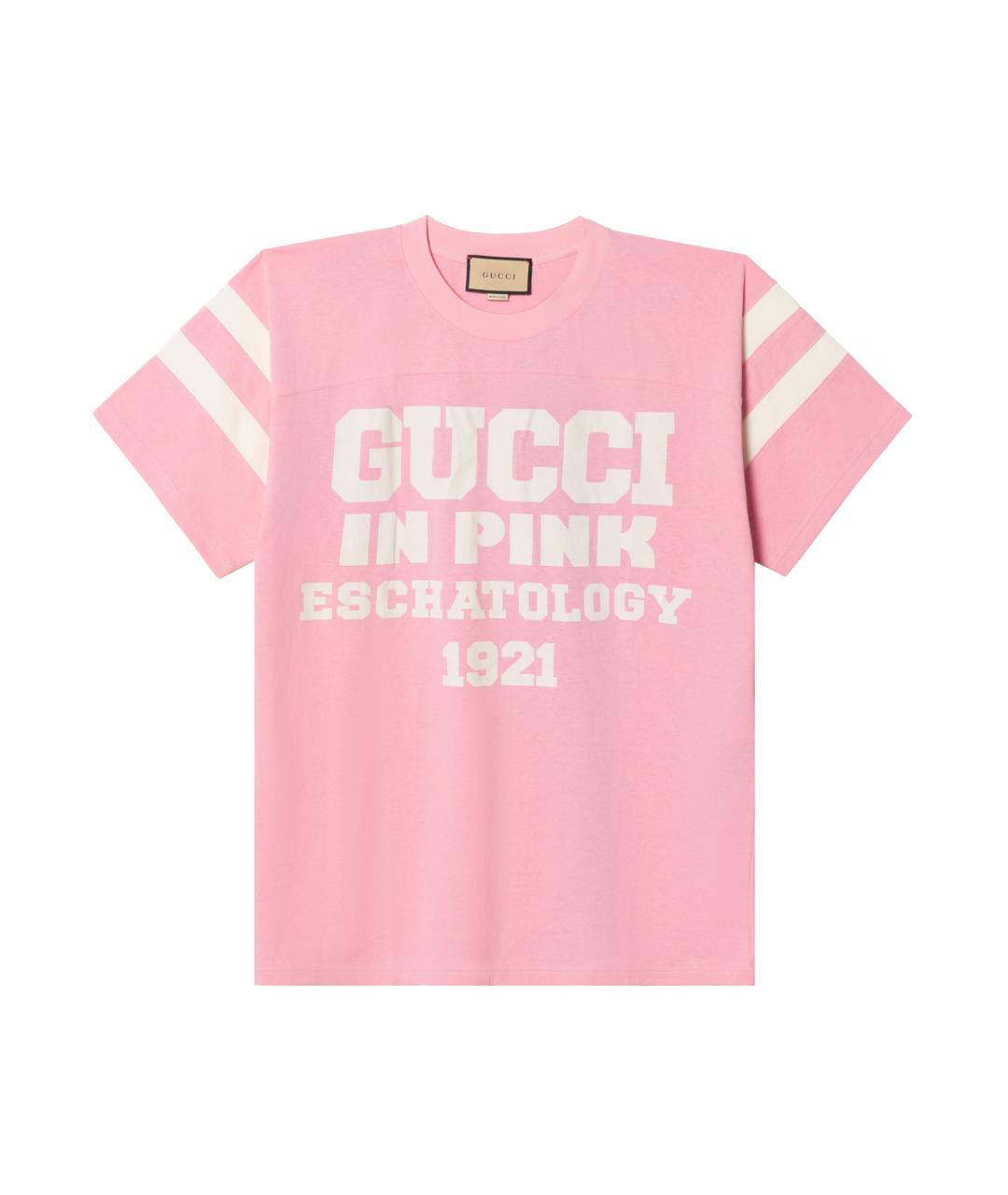 GUCCI Розовая футболка, фото 1