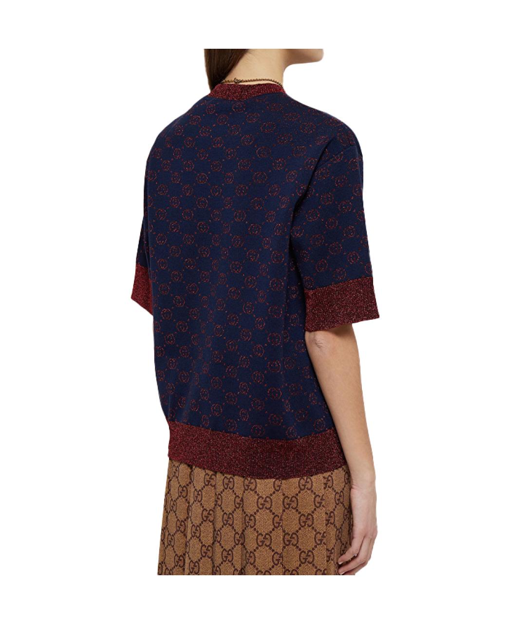GUCCI Синий джемпер / свитер, фото 4