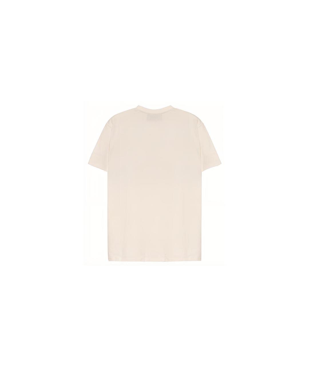 GUCCI Бежевая хлопковая футболка, фото 2