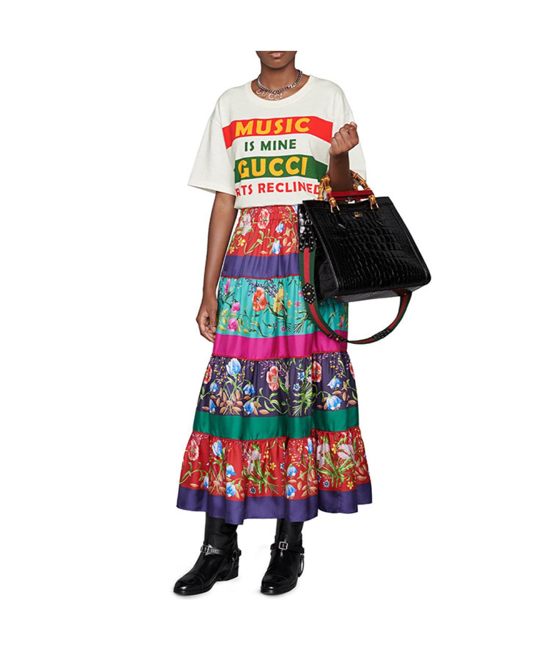 GUCCI Бежевая хлопковая футболка, фото 4