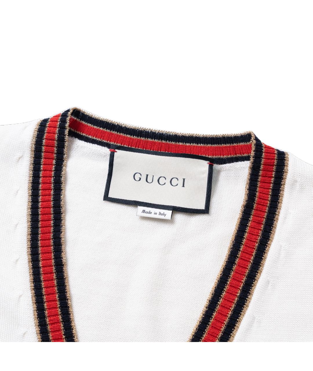 GUCCI Белый кардиган, фото 3
