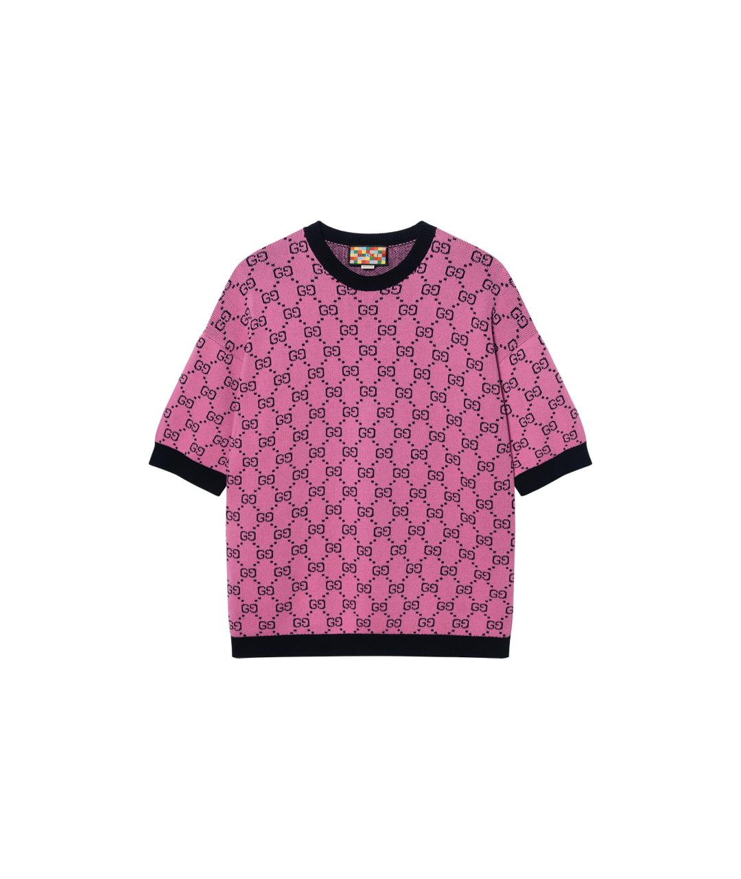 GUCCI Розовая футболка, фото 6