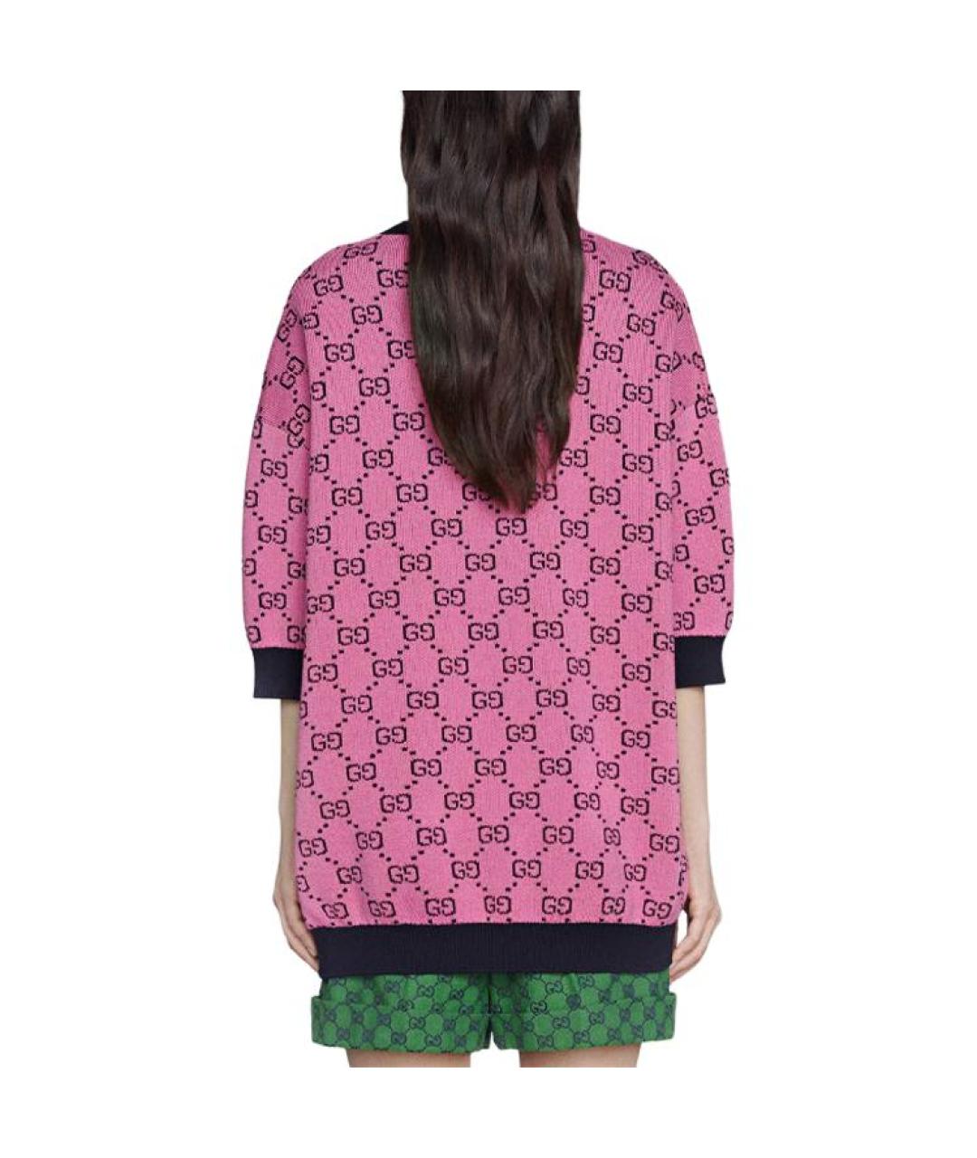 GUCCI Розовая футболка, фото 5
