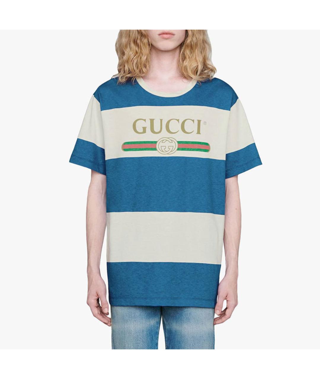 GUCCI Мульти хлопковая футболка, фото 3
