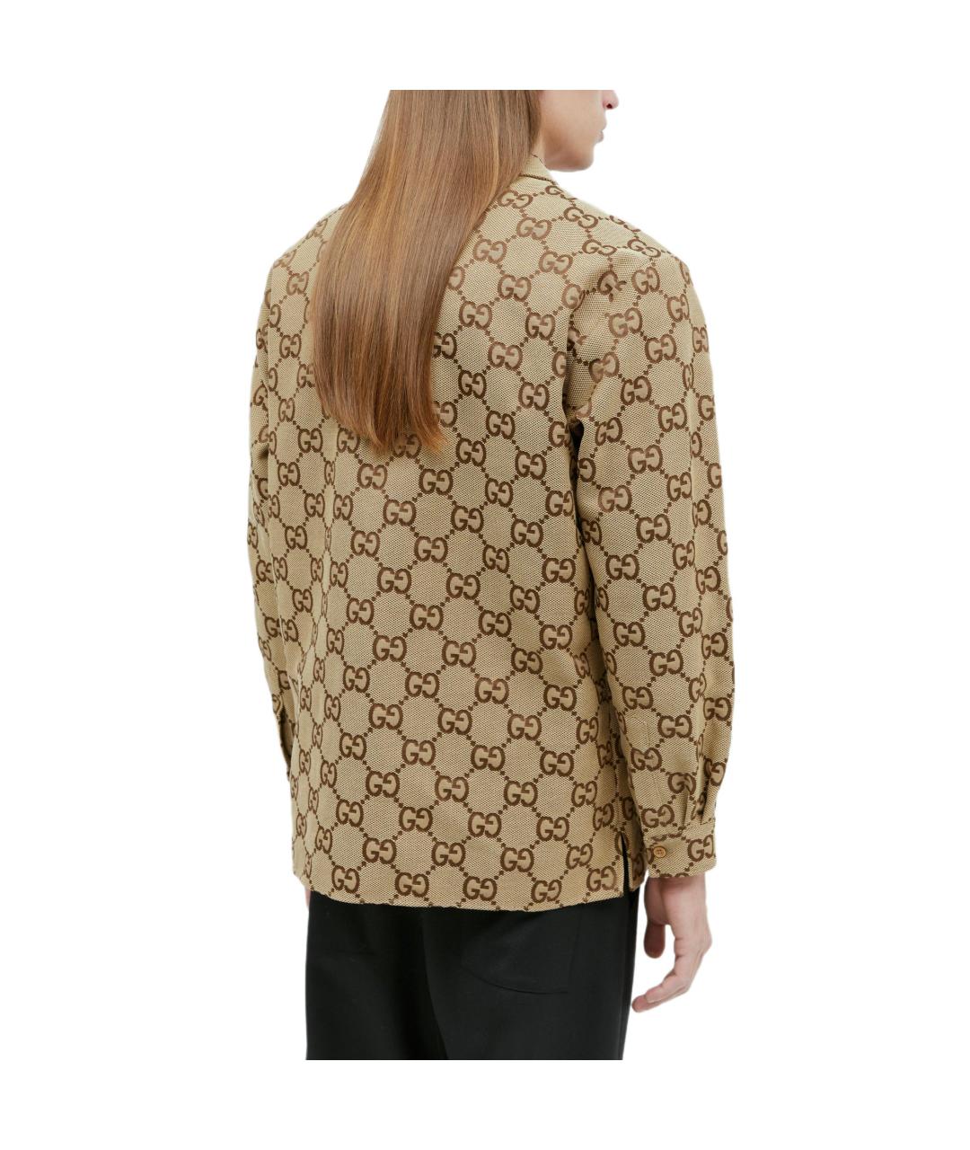 GUCCI Коричневая кэжуал рубашка, фото 5