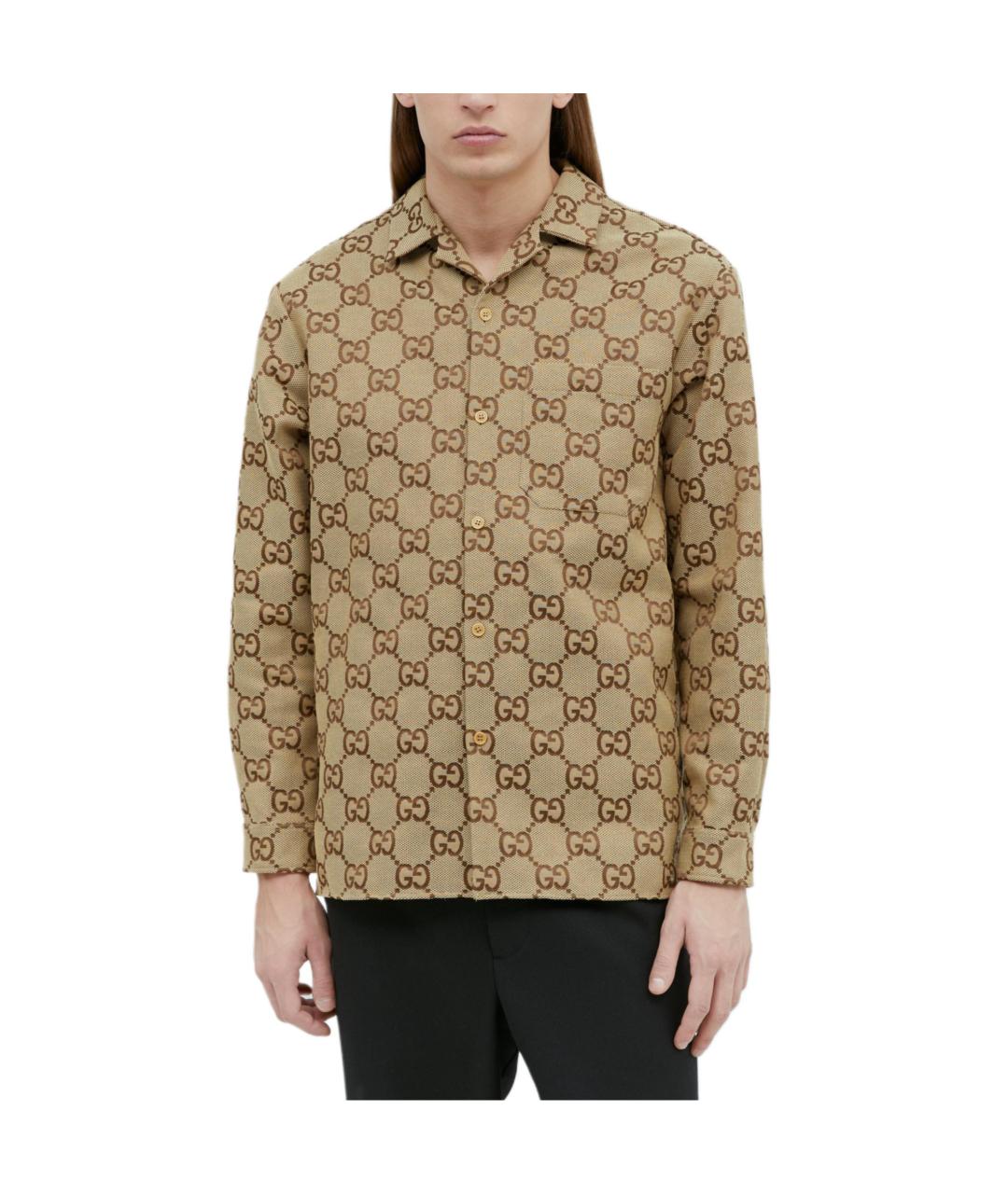 GUCCI Коричневая кэжуал рубашка, фото 3