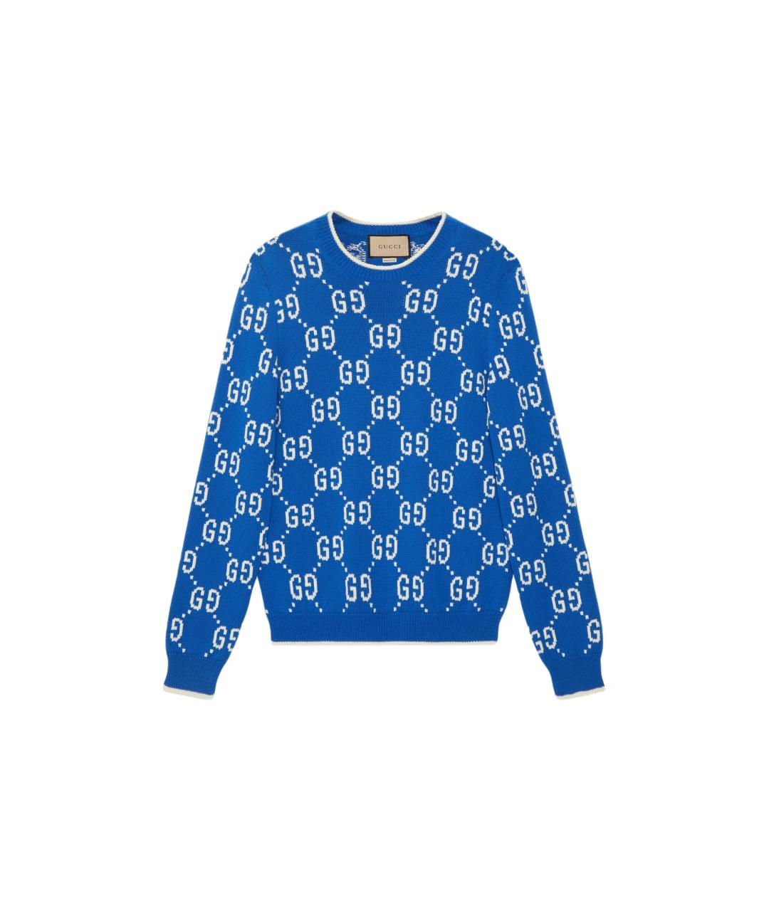 GUCCI Синий джемпер / свитер, фото 3