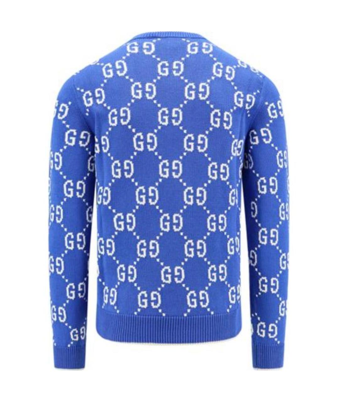 GUCCI Синий джемпер / свитер, фото 2
