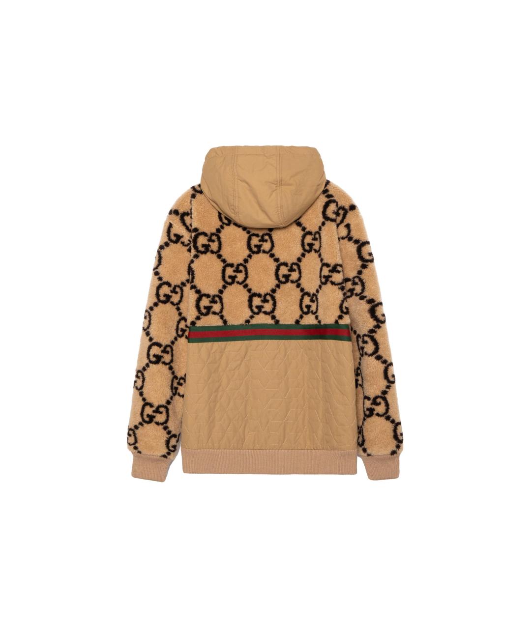 GUCCI Бежевая шерстяная куртка, фото 2