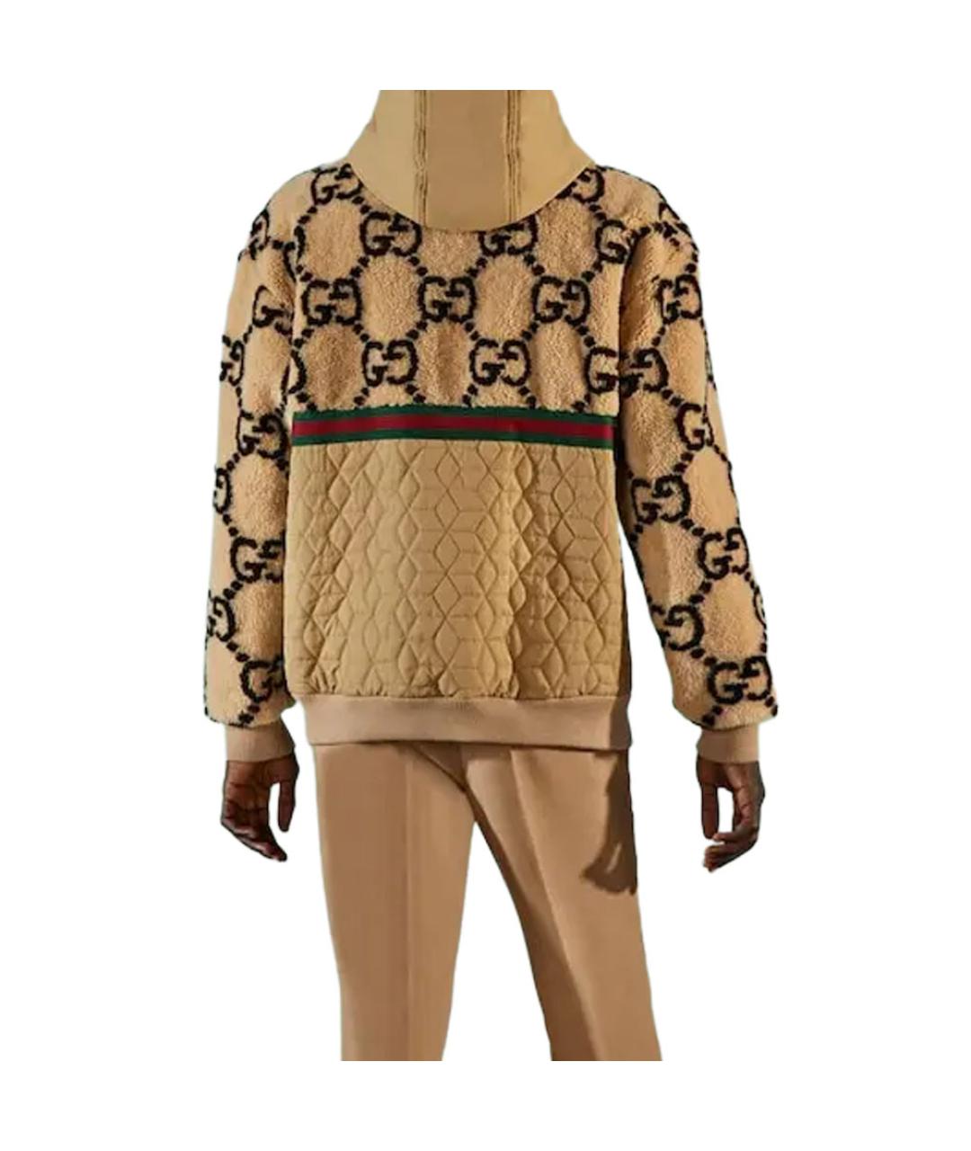 GUCCI Бежевая шерстяная куртка, фото 3
