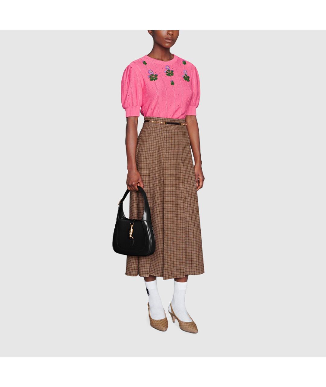 GUCCI Розовый хлопковый джемпер / свитер, фото 2
