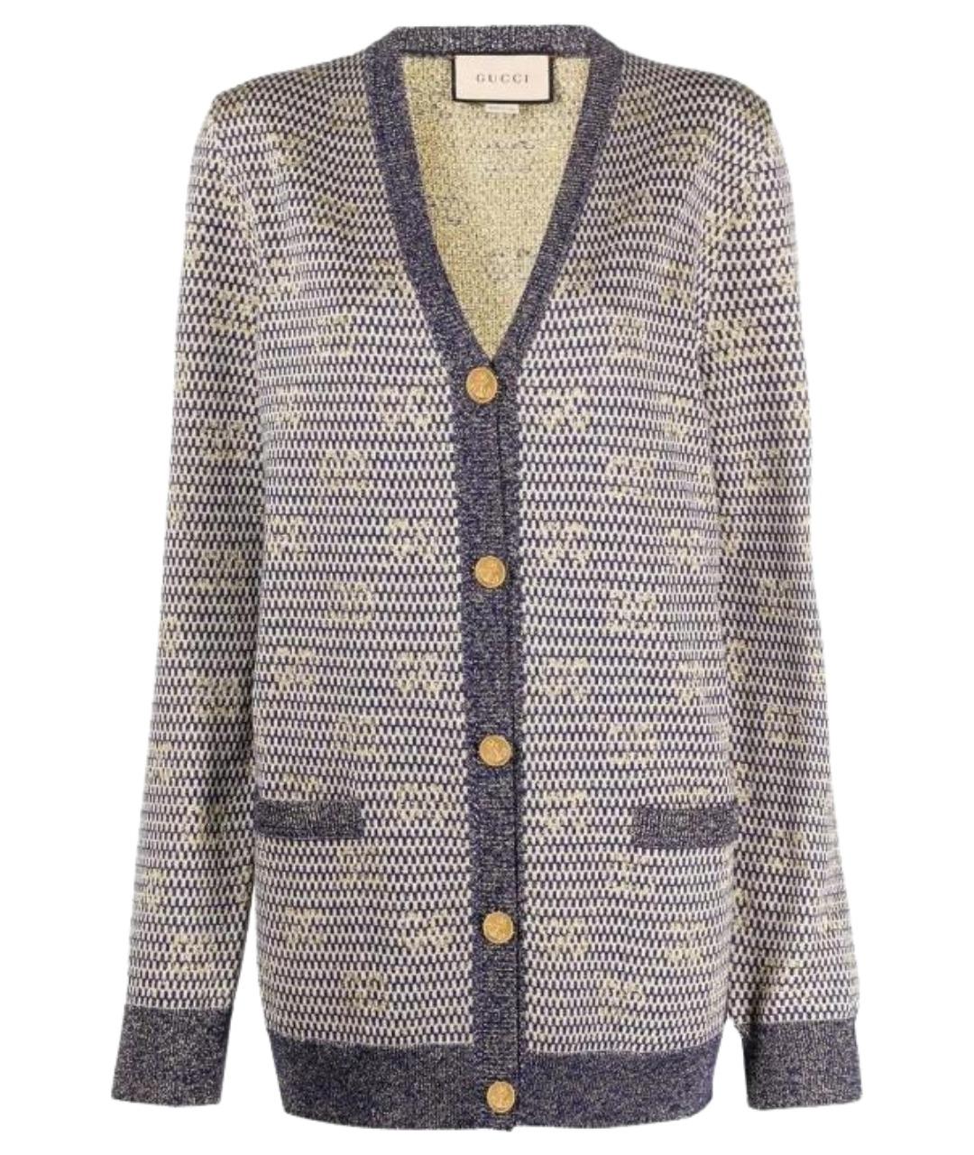 GUCCI Синий кардиган, фото 1