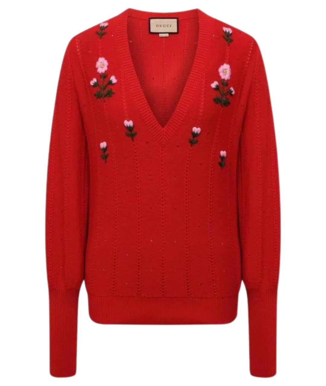 GUCCI Красный джемпер / свитер, фото 1