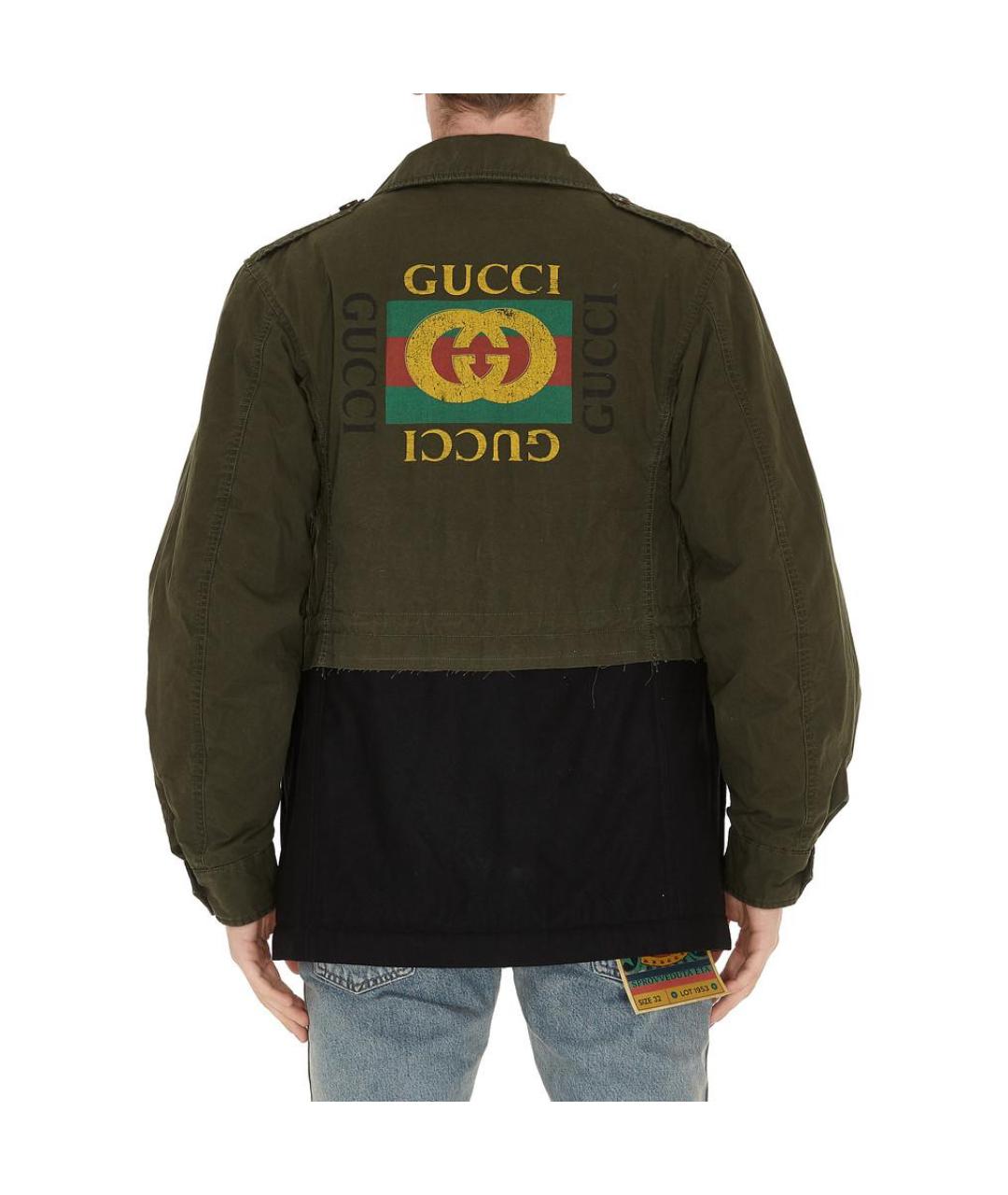 GUCCI Зеленый пуховик, фото 4