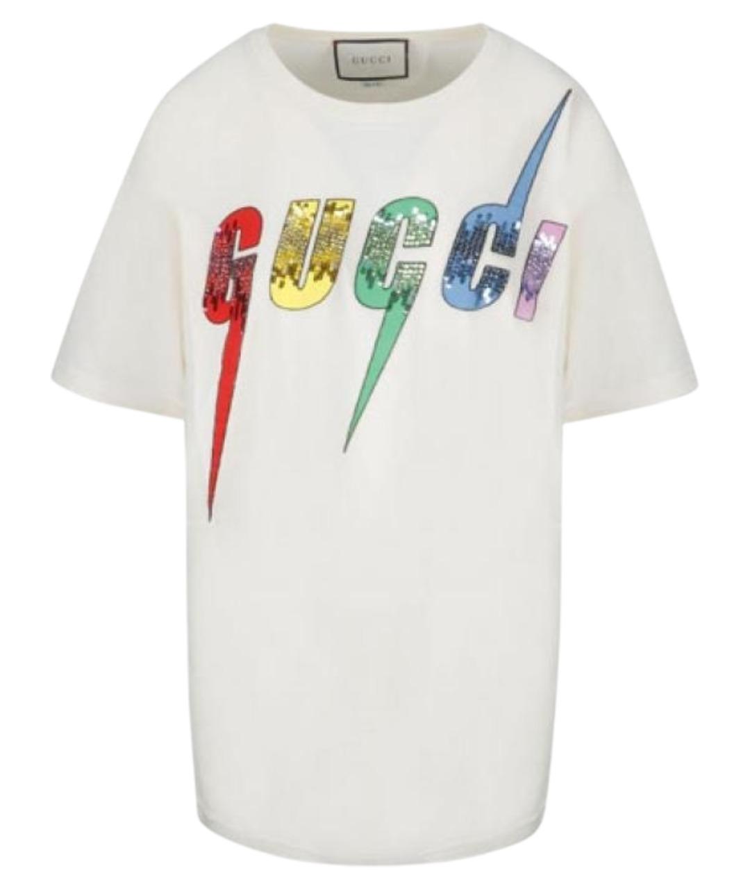 GUCCI Белая футболка, фото 1