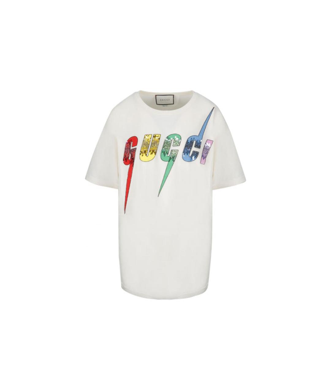 GUCCI Белая футболка, фото 6