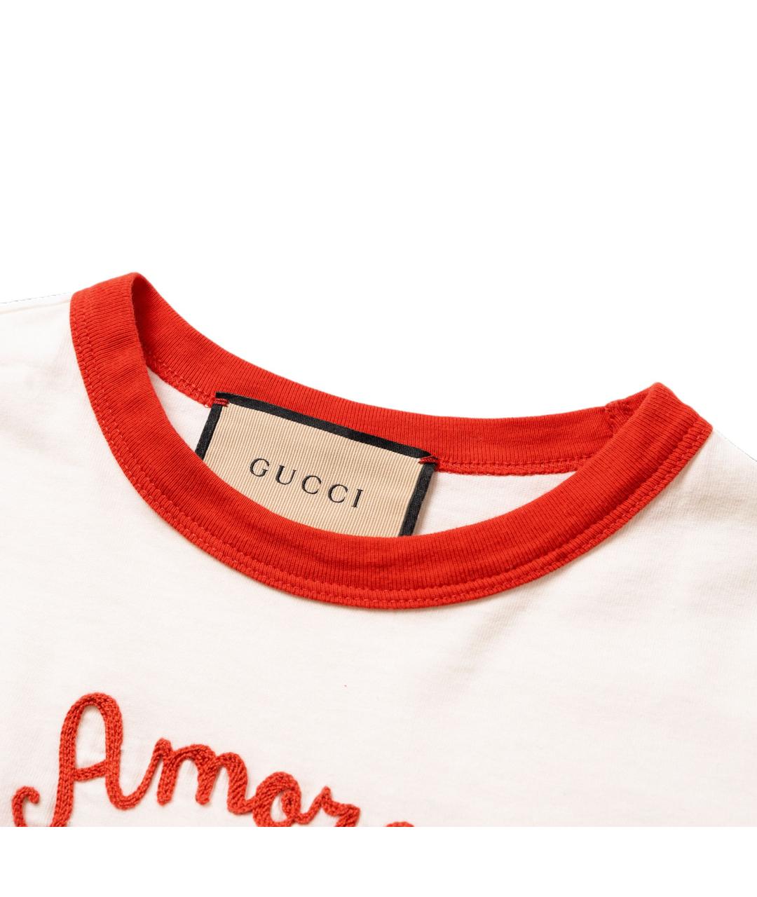 GUCCI Бежевая футболка, фото 5