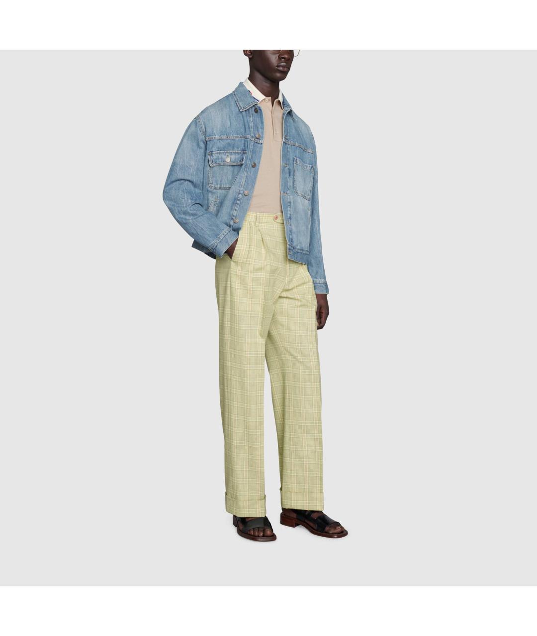 GUCCI Синяя деним куртка, фото 3