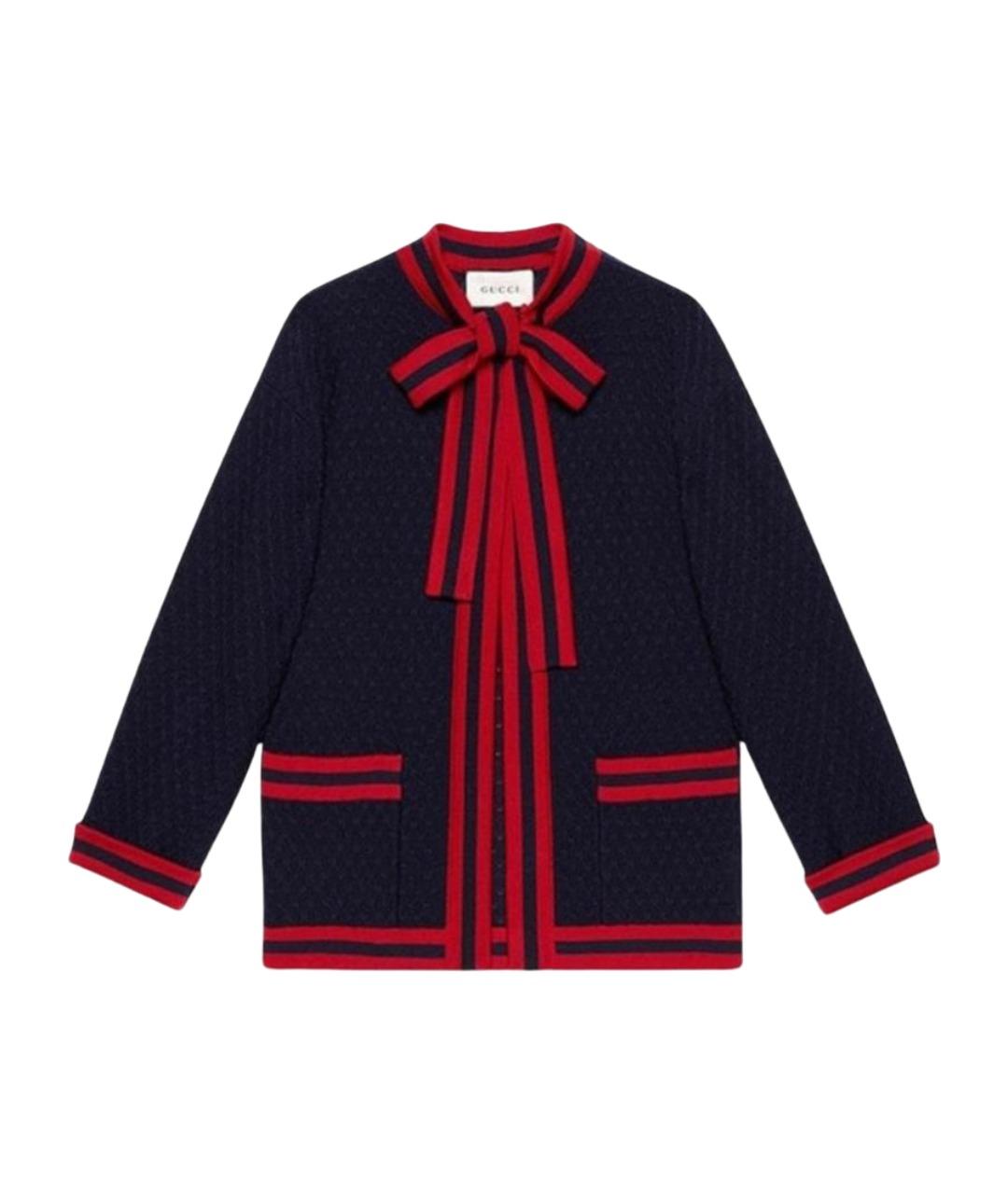 GUCCI Темно-синее пальто, фото 1