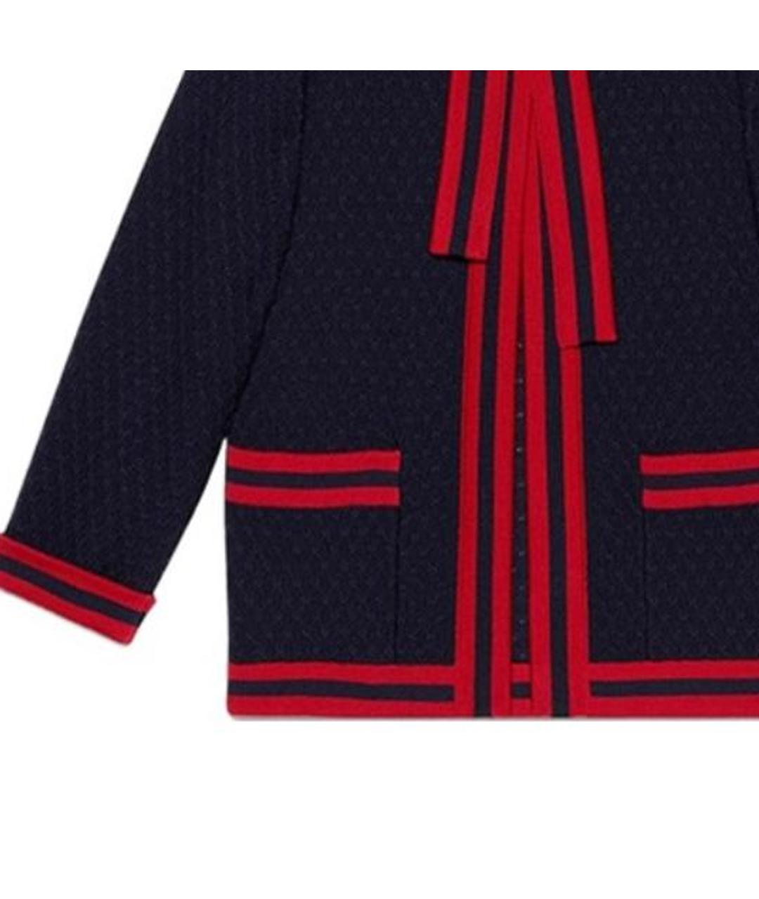 GUCCI Темно-синее пальто, фото 4