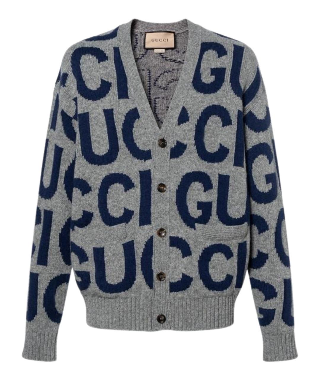 GUCCI Серый кардиган, фото 1