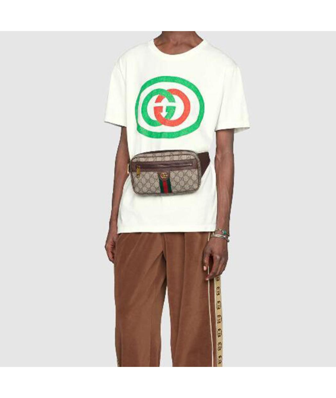 GUCCI Мульти хлопковая футболка, фото 5