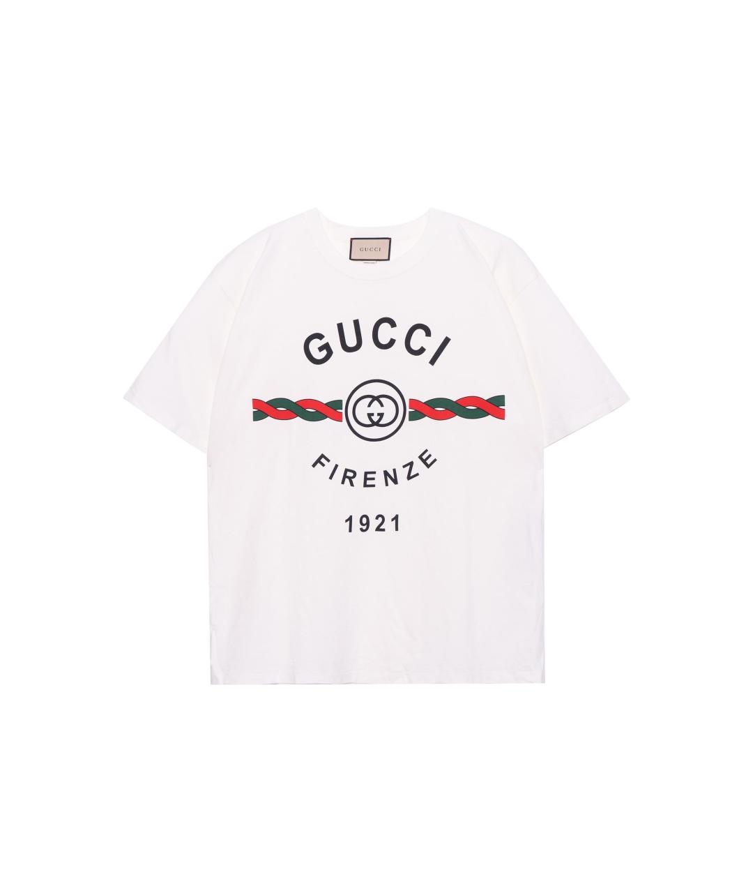 GUCCI Белая футболка, фото 4