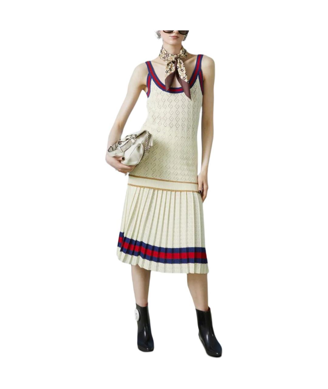 GUCCI Бежевая майка, фото 2