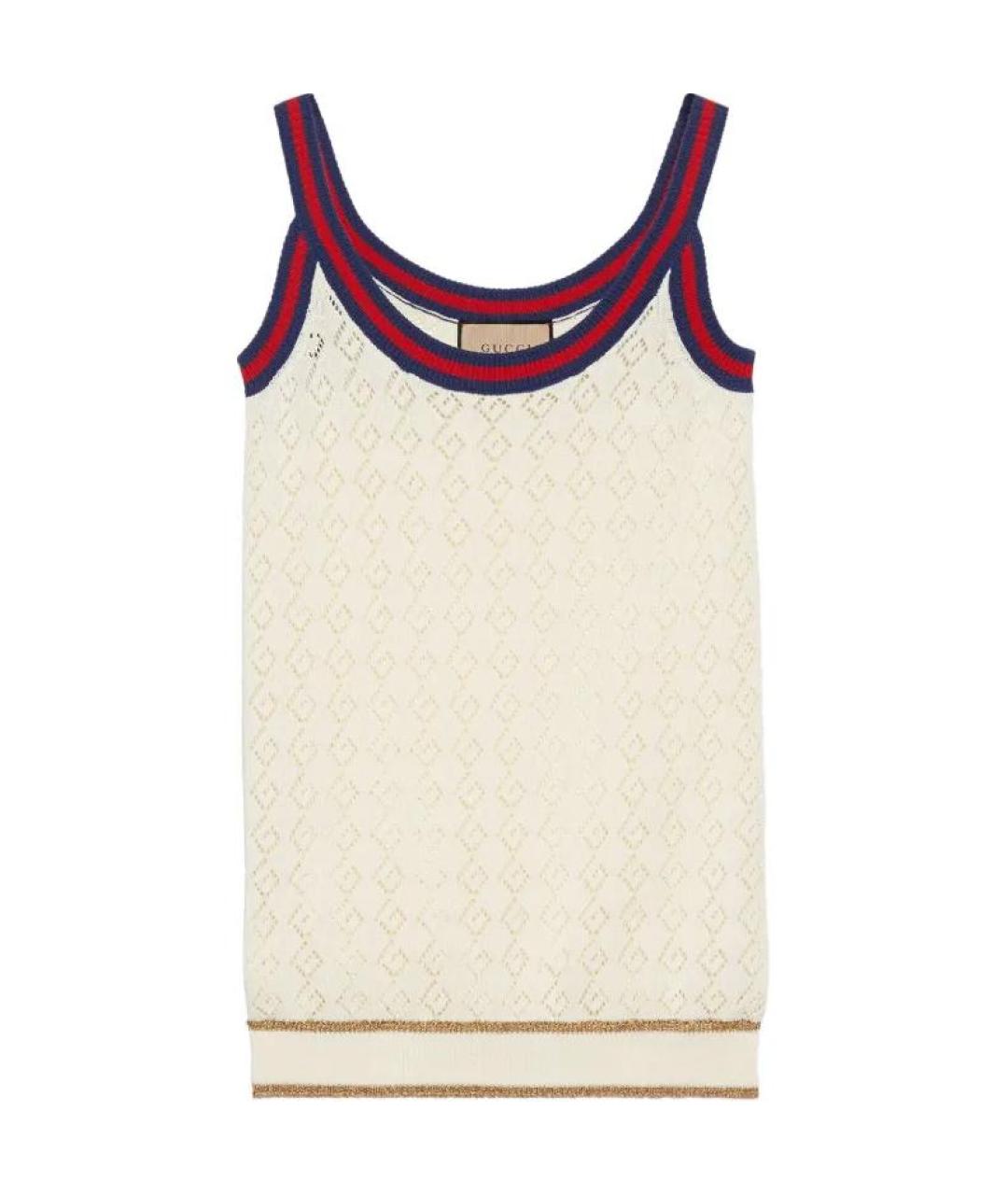 GUCCI Бежевая майка, фото 1
