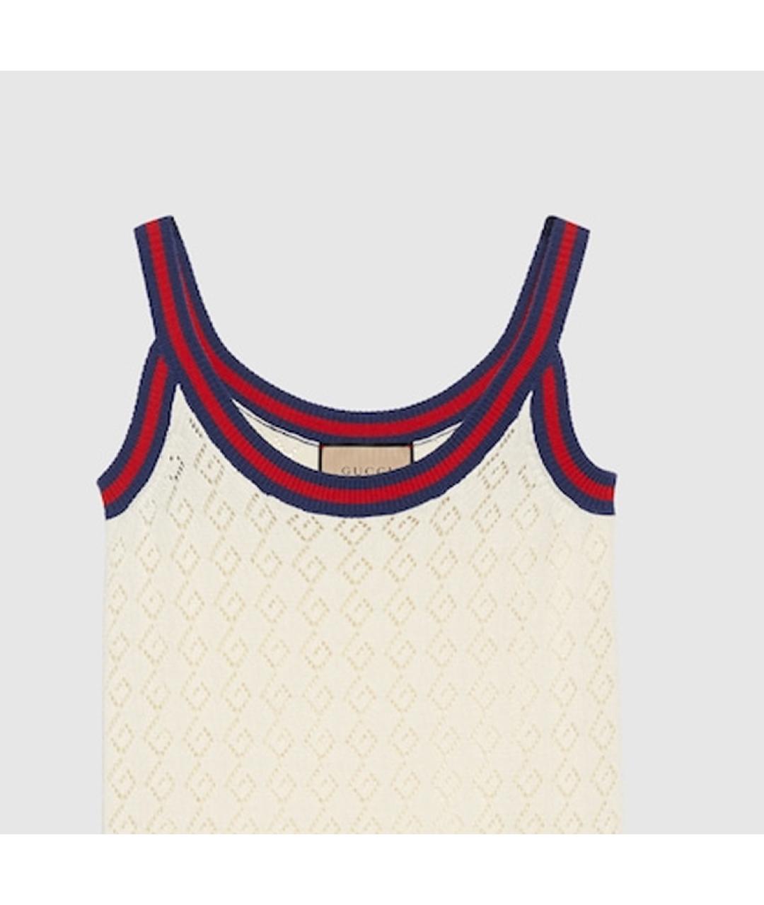 GUCCI Бежевая майка, фото 5