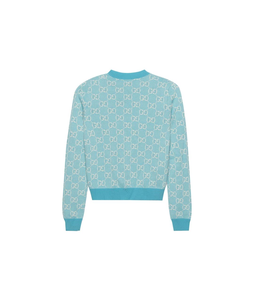 GUCCI Синий кардиган, фото 2