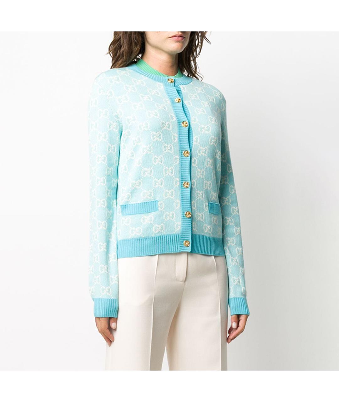 GUCCI Синий кардиган, фото 3