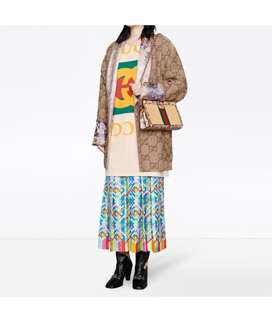 GUCCI Белая хлопковая футболка, фото 5