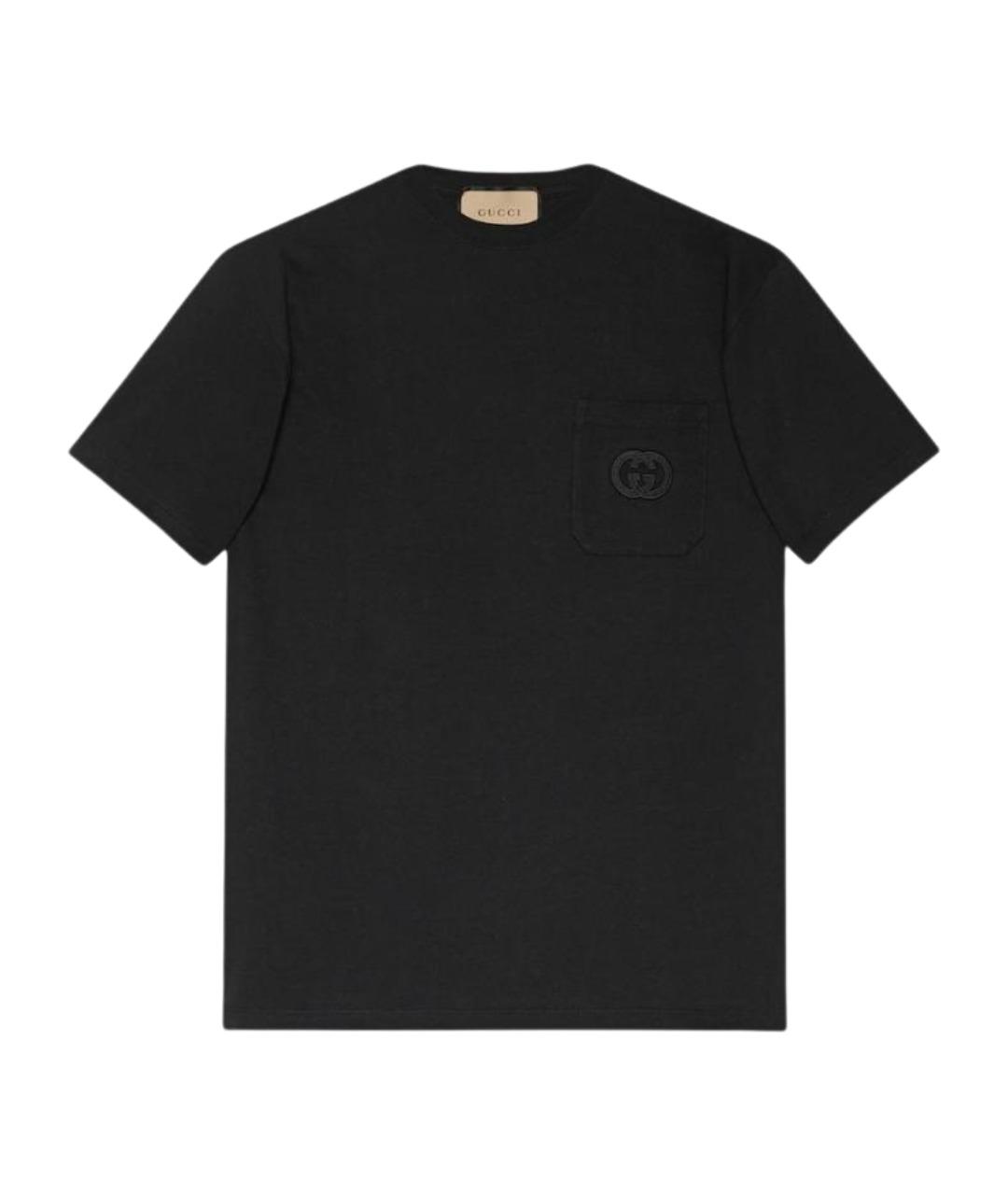 GUCCI Черная футболка, фото 1