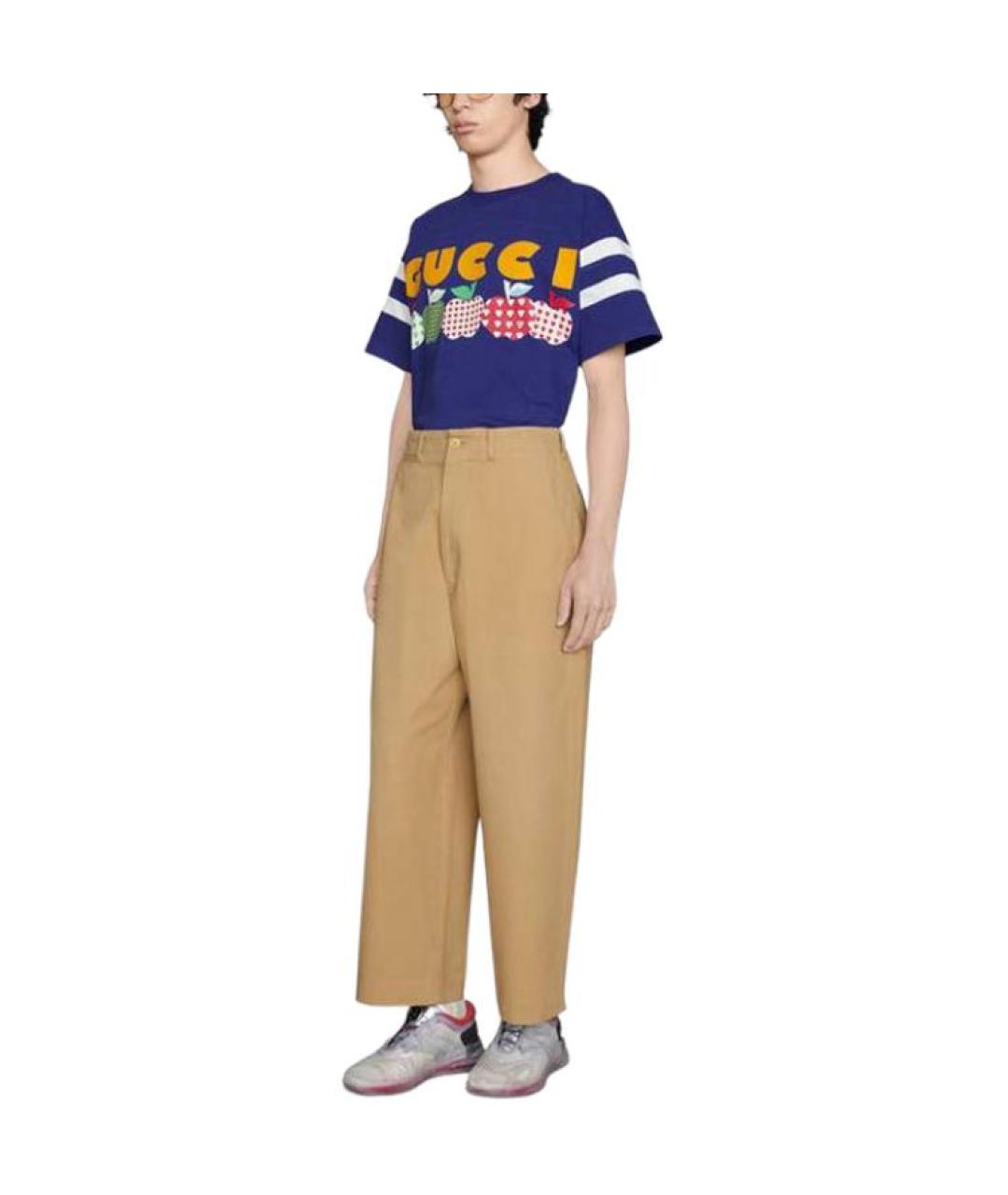 GUCCI Синяя футболка, фото 5
