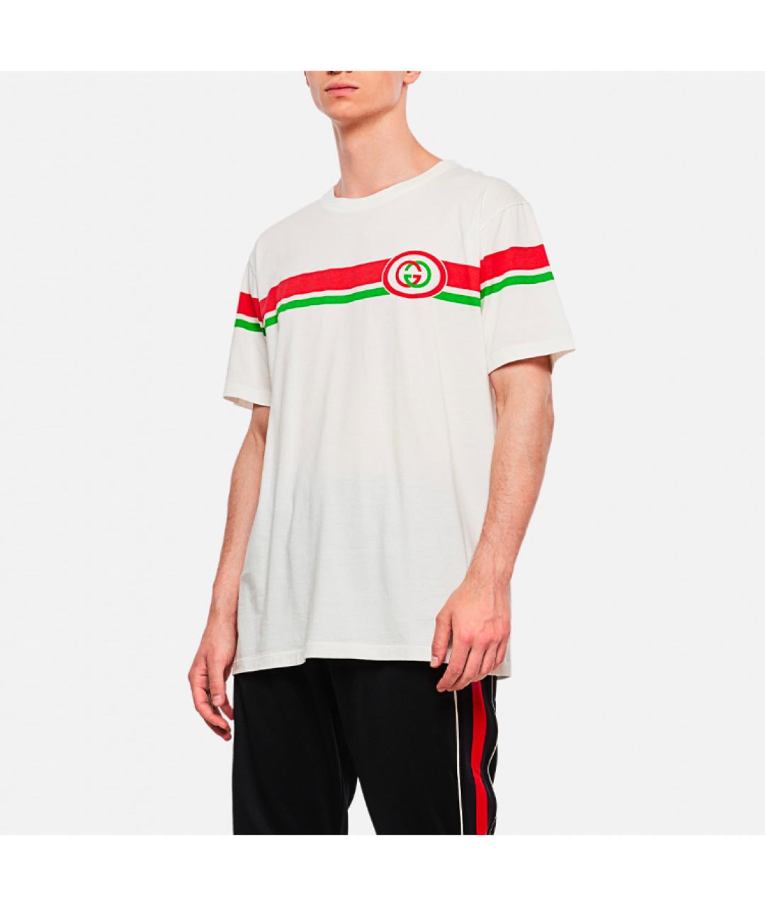 GUCCI Белая футболка, фото 3
