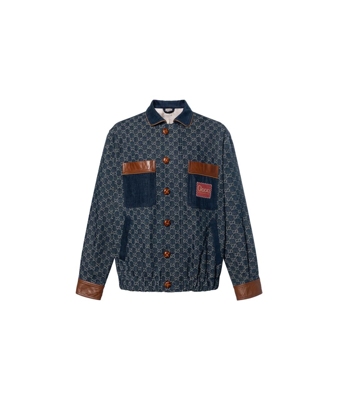 GUCCI Синяя деним куртка, фото 6